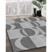 Patterned Silver Gray Rug in Family Room, pat1135gry