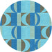 Square Machine Washable Transitional Glacial Blue Ice Blue Rug in a Living Room, wshpat1135lblu