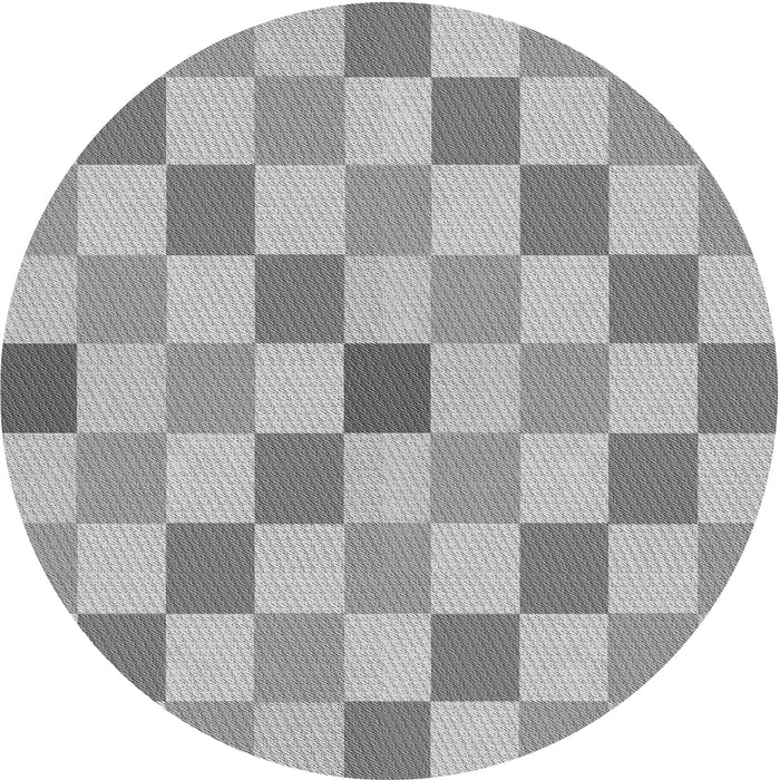 Square Patterned Gray Rug, pat1136gry