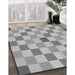 Machine Washable Transitional Gray Rug in a Family Room, wshpat1136gry