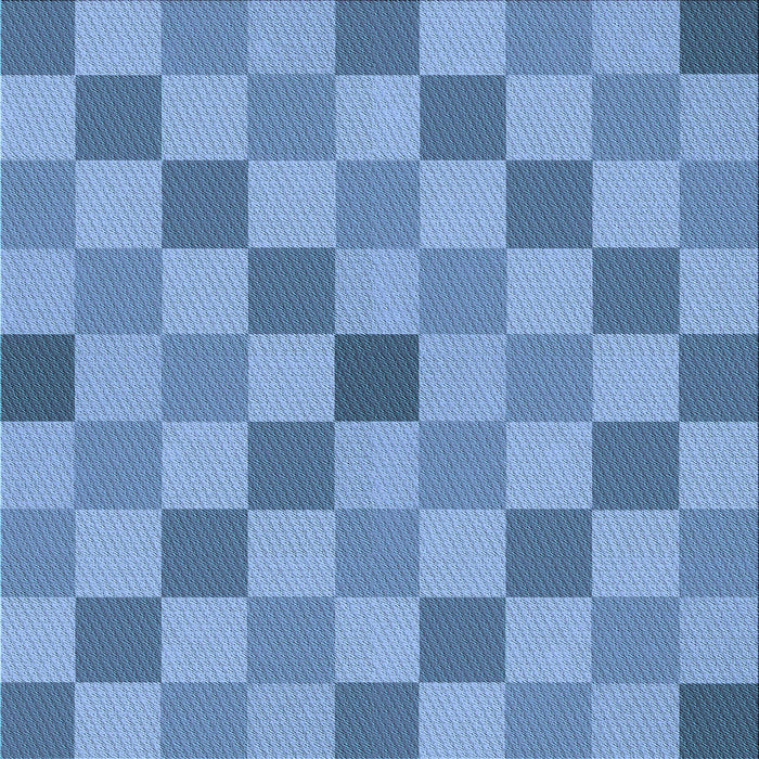 Round Patterned Blue Rug, pat1136lblu