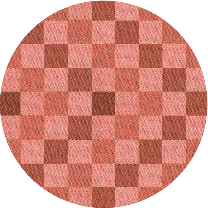 Square Machine Washable Transitional Coral Orange Rug in a Living Room, wshpat1136org