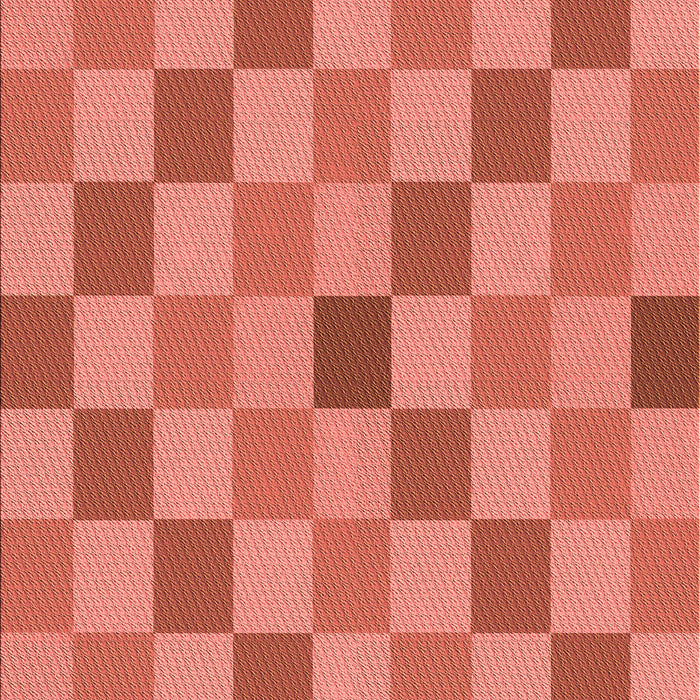 Patterned Coral Orange Rug, pat1136org