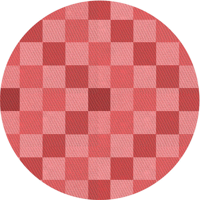 Square Patterned Red Rug, pat1136rd