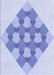 Patterned Blue Rug, pat1137blu