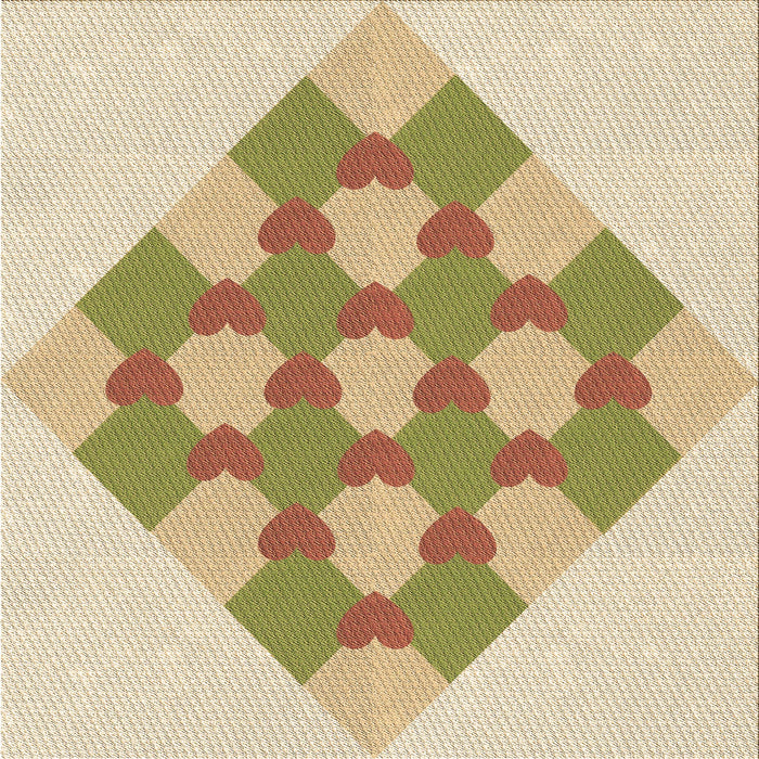 Round Patterned Khaki Gold Rug, pat1137brn