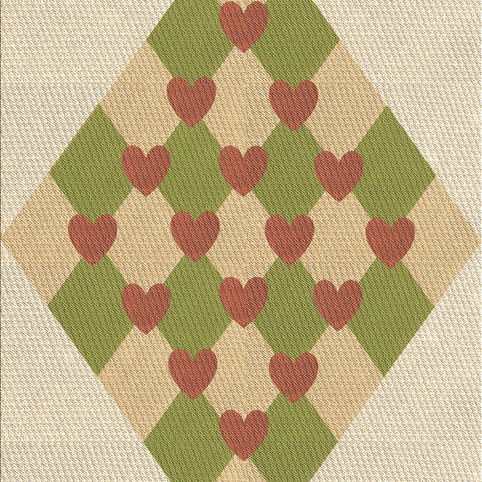Patterned Khaki Gold Rug, pat1137brn