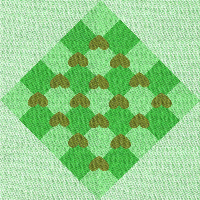Round Patterned Jade Green Rug, pat1137grn