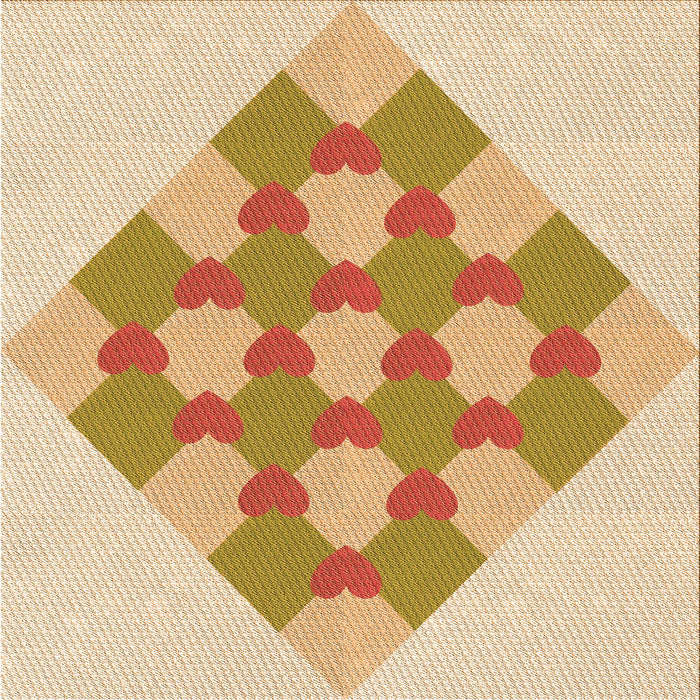 Round Patterned Khaki Gold Rug, pat1137org