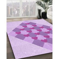 Patterned Purple Rug, pat1137pur