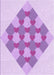 Patterned Purple Rug, pat1137pur