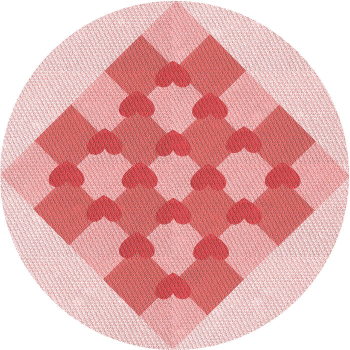 Square Machine Washable Transitional Pink Rug in a Living Room, wshpat1137rd