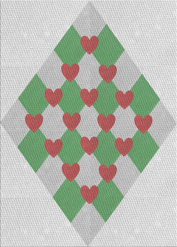 Patterned Khaki Green Novelty Rug, pat1137