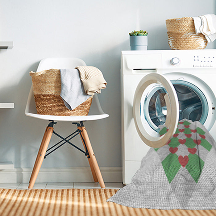 Machine Washable Transitional Khaki Green Rug in a Washing Machine, wshpat1137