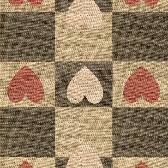 Machine Washable Transitional Saddle Brown Rug, wshpat1138brn