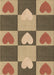 Patterned Saddle Brown Rug, pat1138brn