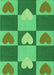 Patterned Forest Green Rug, pat1138grn