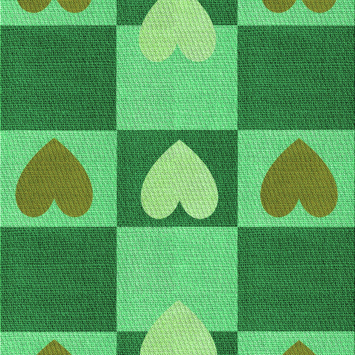 Patterned Forest Green Rug, pat1138grn