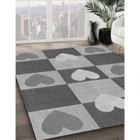 Patterned Cloud Gray Rug, pat1138gry