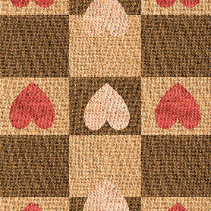 Patterned Orange Rug, pat1138org