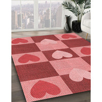 Patterned Red Rug, pat1138rd