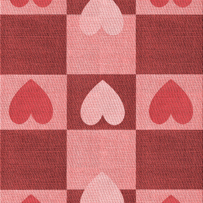 Machine Washable Transitional Red Rug, wshpat1138rd