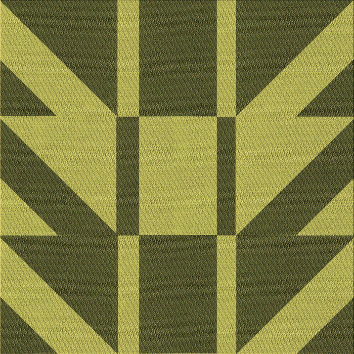 Round Machine Washable Transitional Army Green Rug, wshpat1139brn