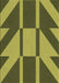 Patterned Army Green Rug, pat1139brn