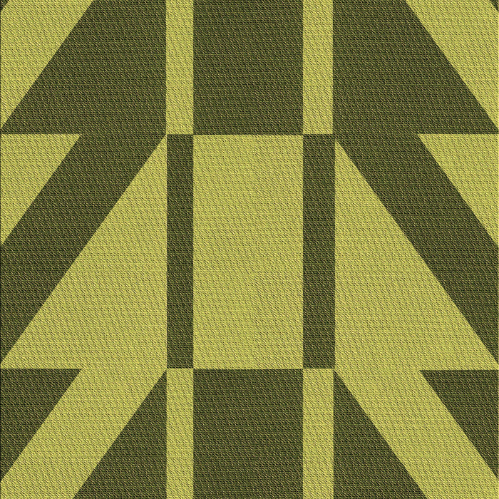Patterned Army Green Rug, pat1139brn