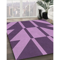 Patterned Orchid Purple Rug, pat1139pur