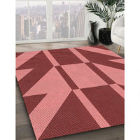 Patterned Red Rug, pat1139rd