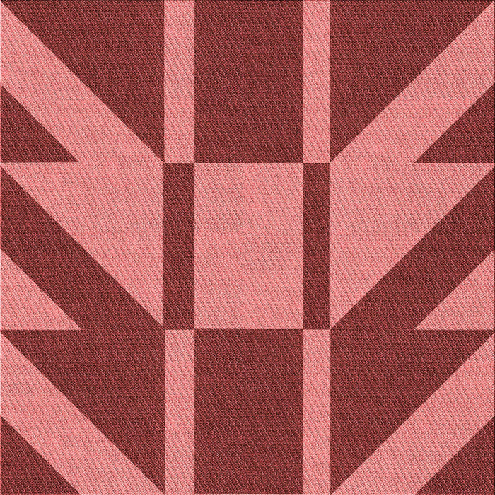 Round Patterned Red Rug, pat1139rd