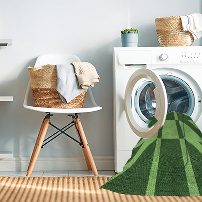 Machine Washable Transitional Green Rug in a Washing Machine, wshpat1139