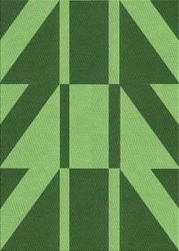 Machine Washable Transitional Green Rug, wshpat1139