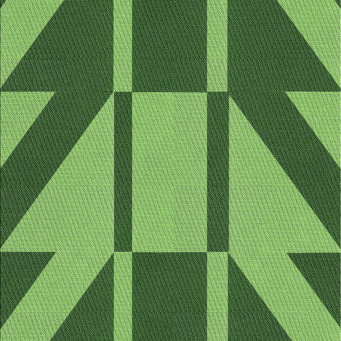 Machine Washable Transitional Green Rug, wshpat1139