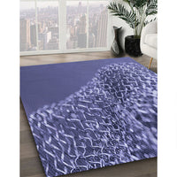 Patterned Purple Rug, pat114blu