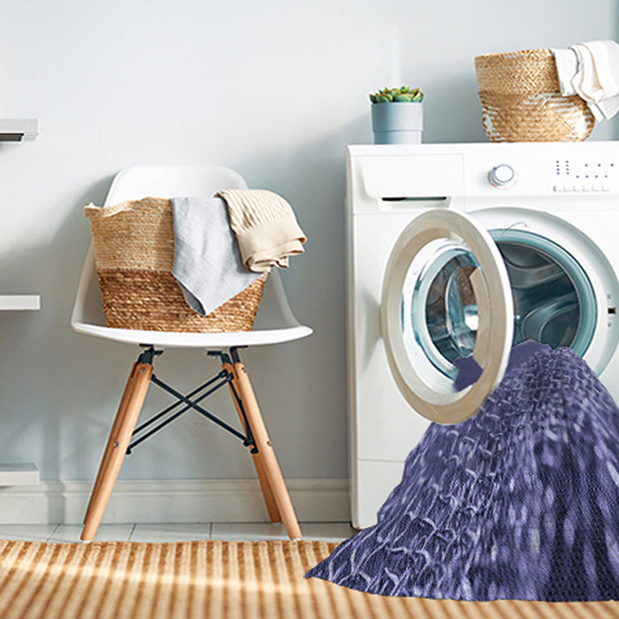 Machine Washable Transitional Purple Rug in a Washing Machine, wshpat114blu