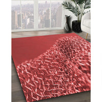 Patterned Red Rug, pat114rd