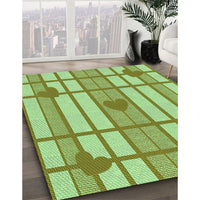 Patterned Jade Green Rug, pat1140grn