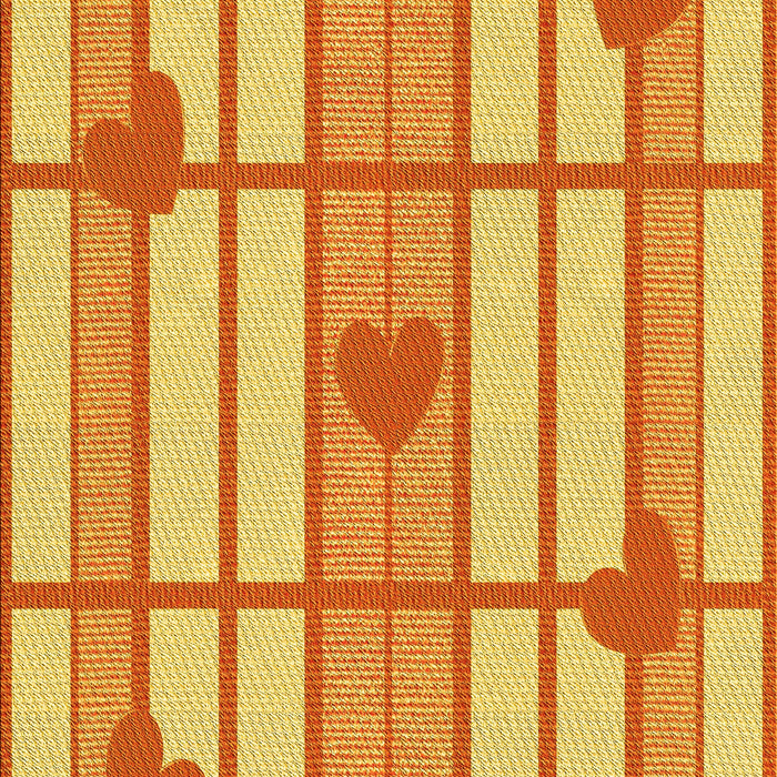 Patterned Bright Gold Yellow Rug, pat1140yw