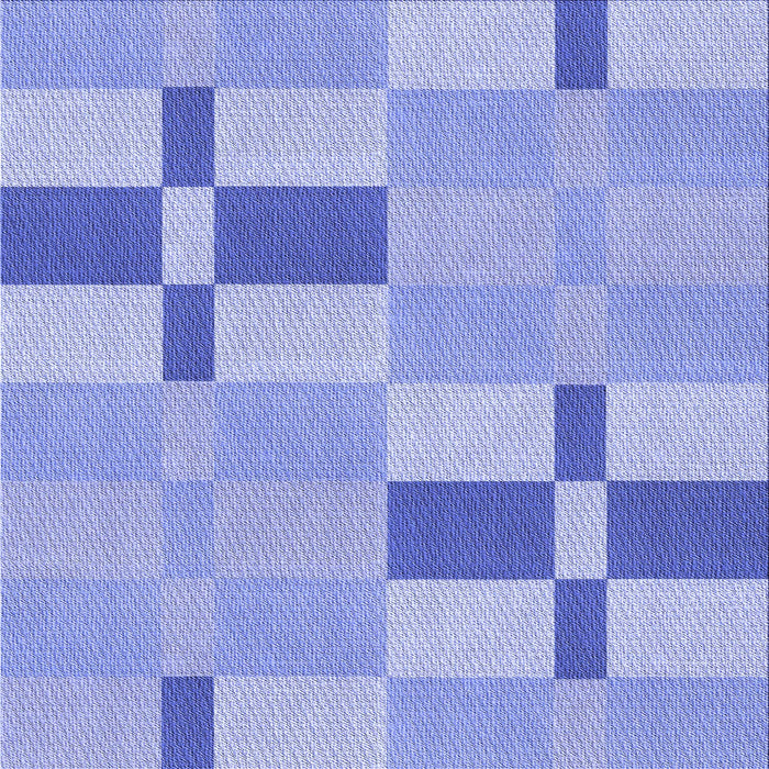 Round Patterned Light Slate Blue Rug, pat1141blu