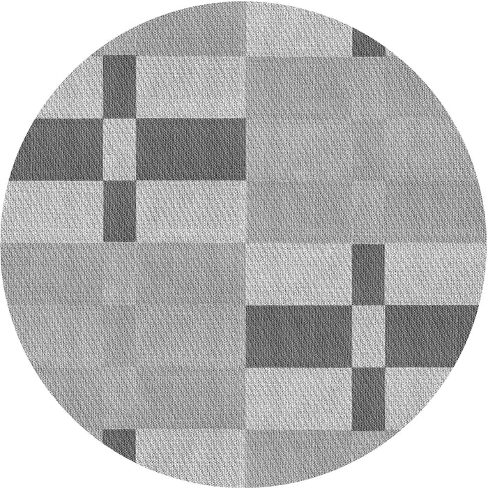 Square Patterned Gray Rug, pat1141gry
