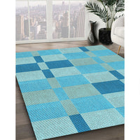 Patterned Blue Rug, pat1141lblu