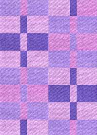 Machine Washable Transitional Violet Purple Rug, wshpat1141pur