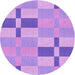 Square Patterned Violet Purple Rug, pat1141pur