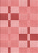 Patterned Pastel Pink Rug, pat1141rd