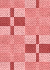 Machine Washable Transitional Pastel Pink Rug, wshpat1141rd