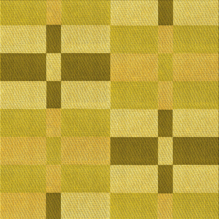 Round Machine Washable Transitional Yellow Rug, wshpat1141yw