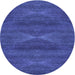 Square Patterned Cobalt Blue Rug, pat1142blu