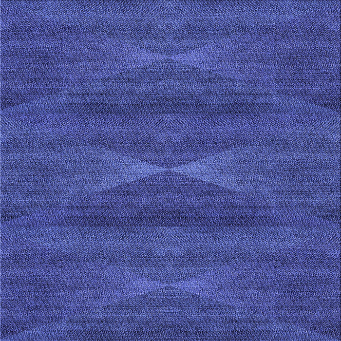 Round Patterned Cobalt Blue Rug, pat1142blu